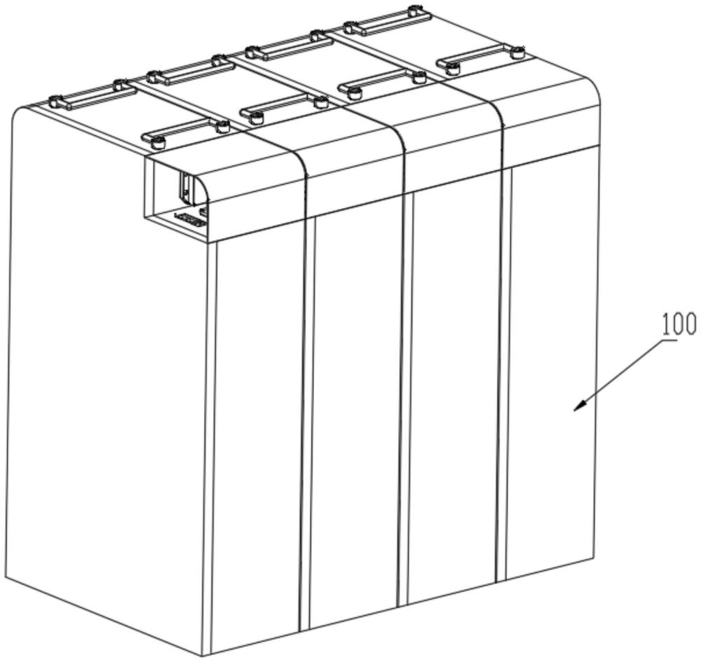 一种横向堆叠的锂电池机箱的制作方法