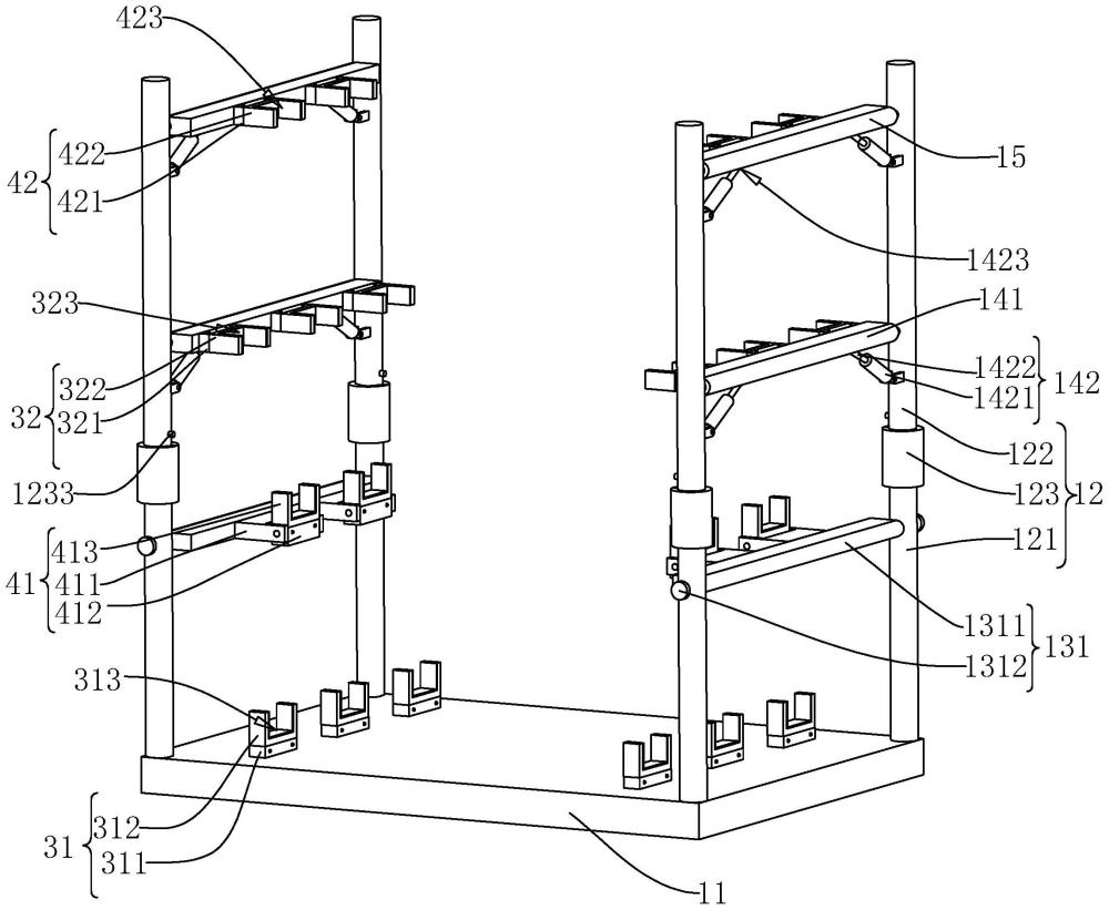 一种放置空间便于折叠收纳的放置料架的制作方法