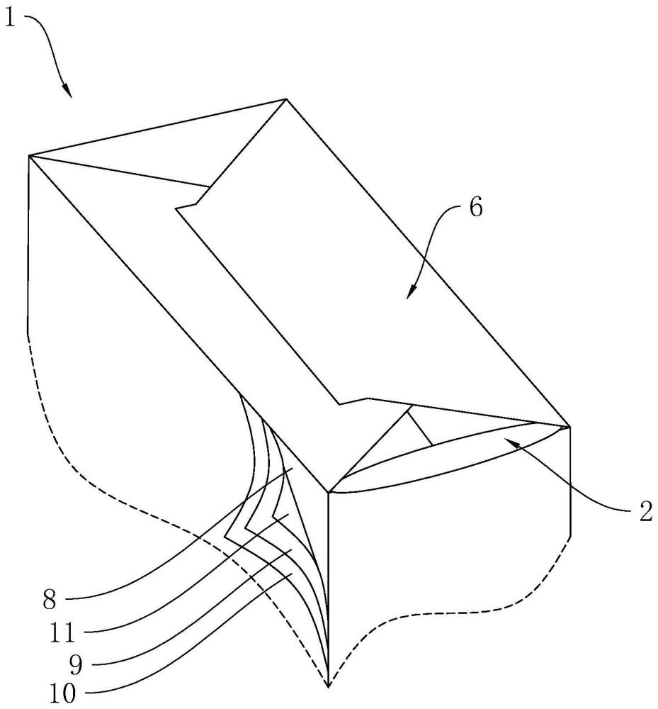 一种阀口袋的内置折叠式密封结构的制作方法