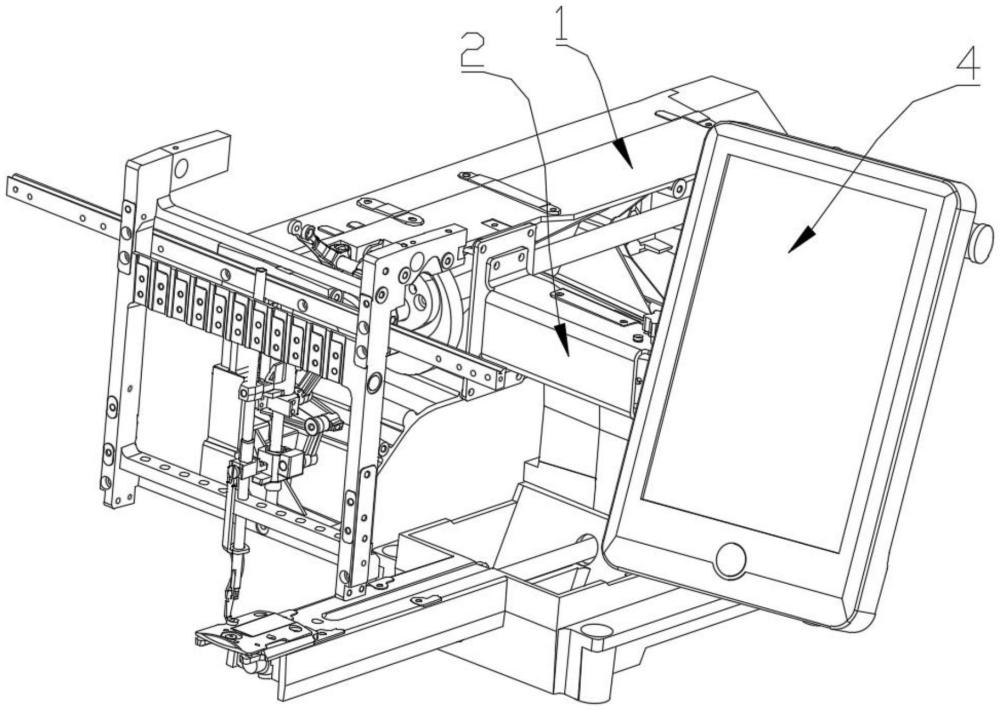 一种用于刺绣机显示器的伸缩式转动支架的制作方法