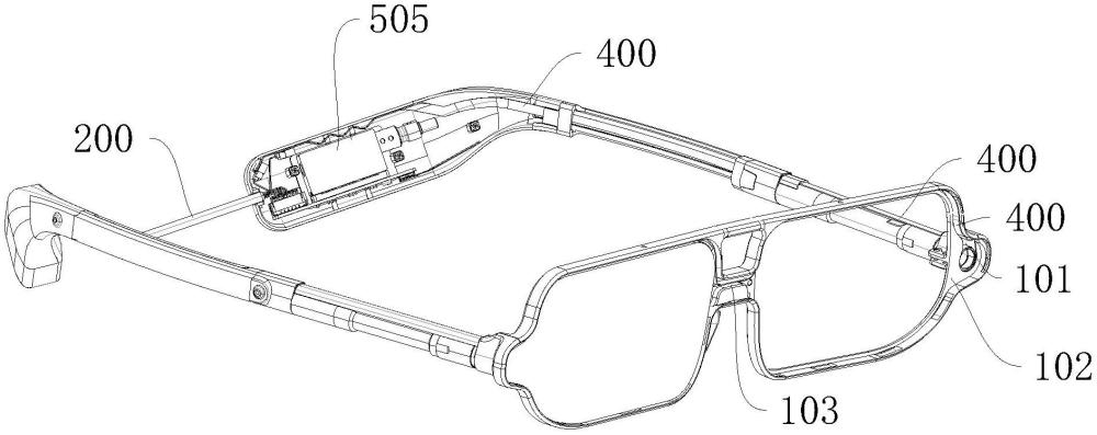 一种单引出线缆AR眼镜结构的制作方法
