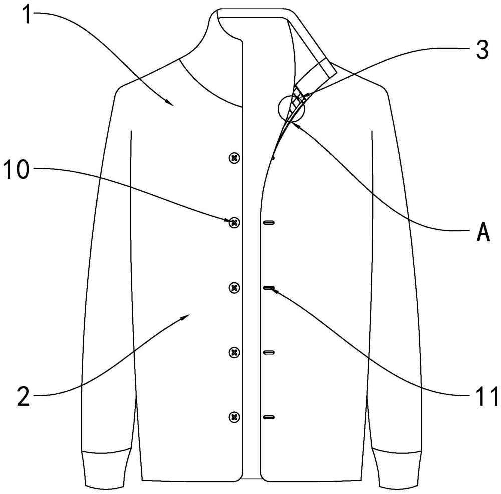 防风开襟衫的制作方法