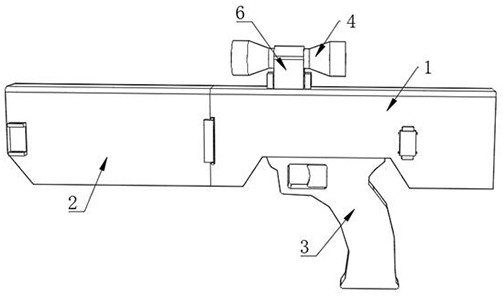 一种便携式察打一体干扰枪的制作方法