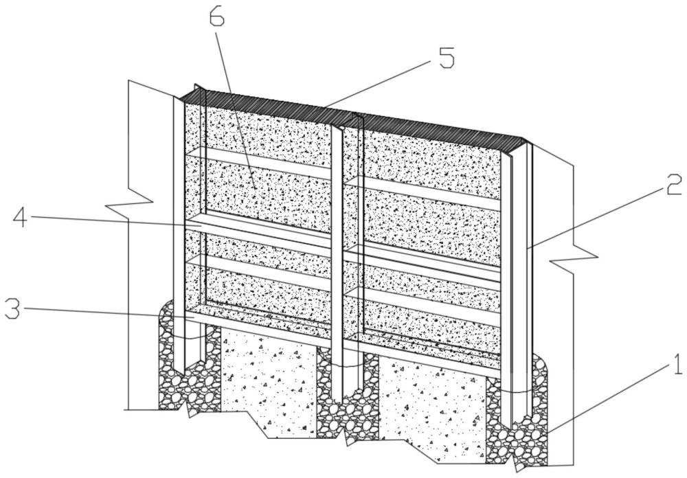 一种H型钢抗滑桩墙及其施工方法与流程