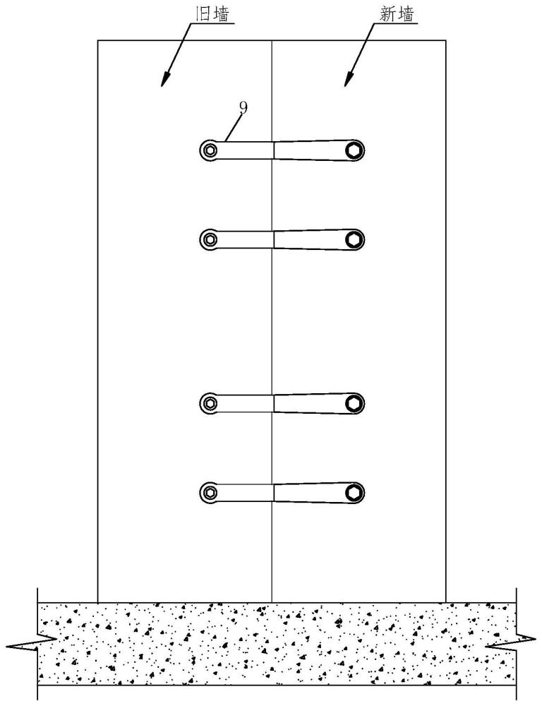 一种墙体交接处抗震加固结构的制作方法