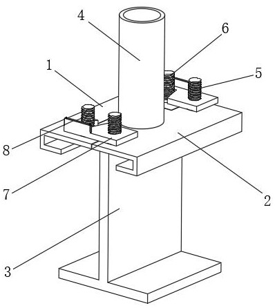 一种工字梁悬挑端立杆与工字钢梁定位点固定装置的制作方法