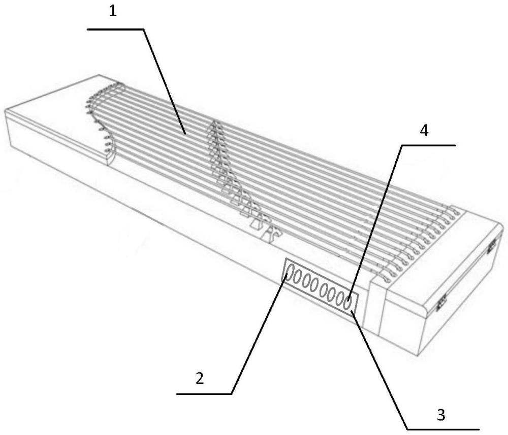 一种可计数的古筝的制作方法