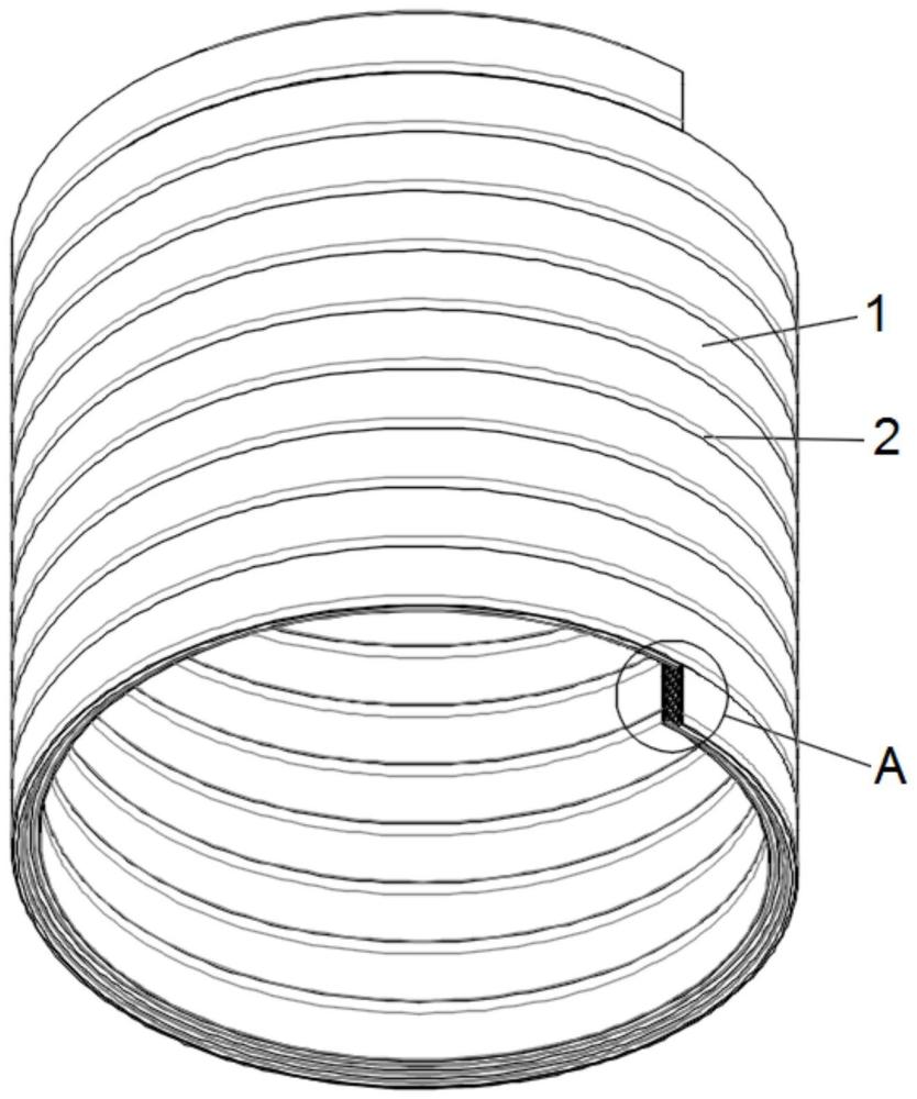 一种蜂窝结构螺旋缠绕管及其制备方法与流程