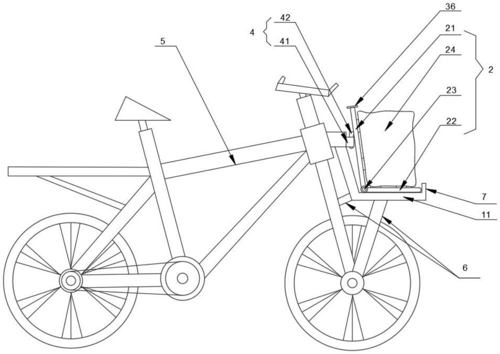 一种带有便捷式储物框的自行车的制作方法