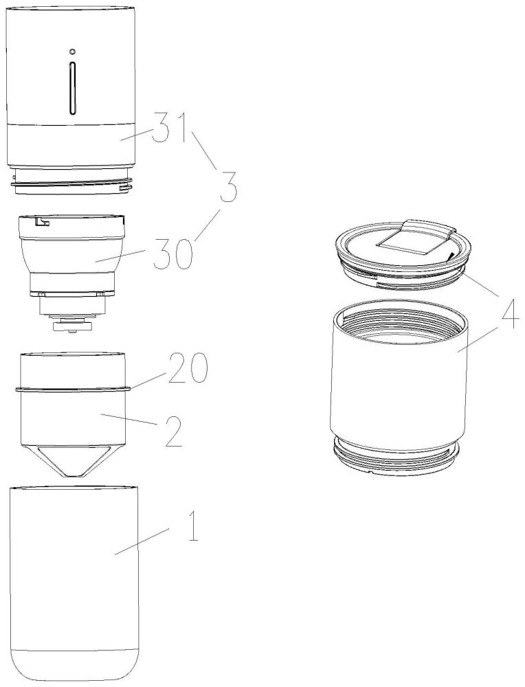 一种便携式的磨豆咖啡机的制作方法