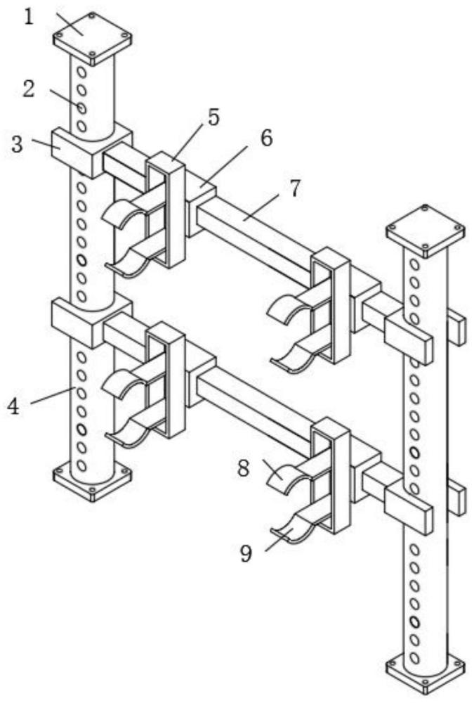 一种光纤防静电光纤安装架的制作方法