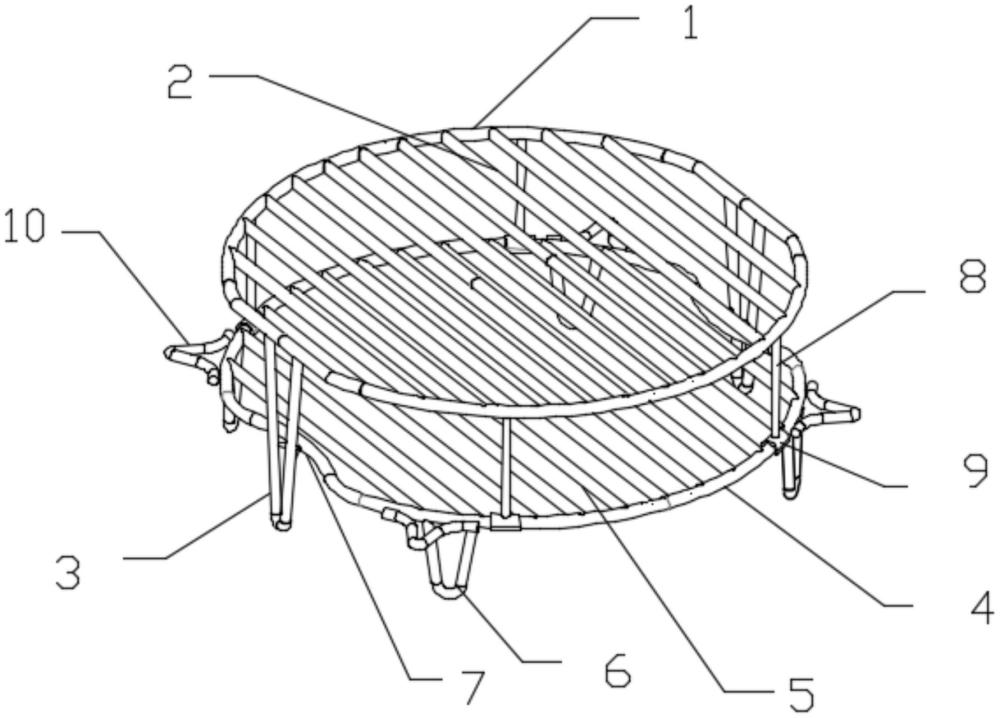 一种光波炉用双层烤架的制作方法