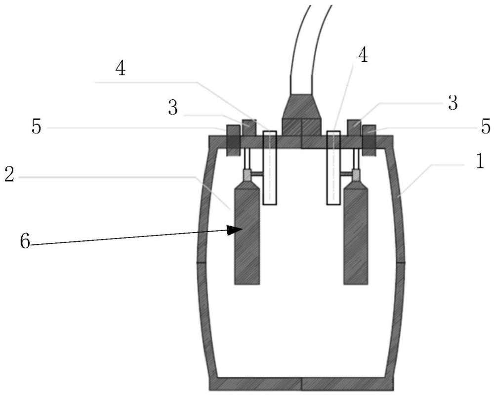 气瓶内置式气压补偿超低频换能器及其工作方法与流程