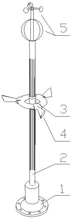 一种自适应风速和风向的永磁悬浮升降风力发电机的制作方法