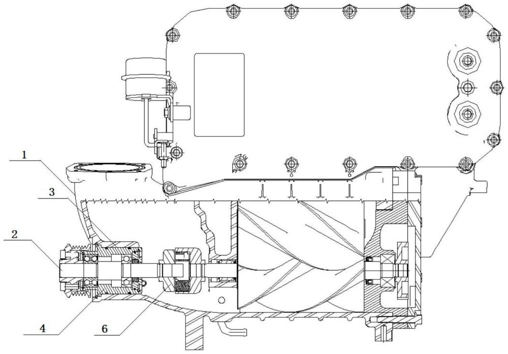 一种带有整体式轴承座的机械增压器输入端总成的制作方法