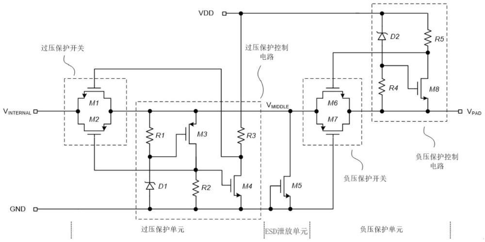 一种低关断电流芯片输出管脚保护电路的制作方法