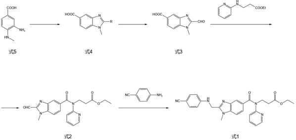 一种达比加群酯的中间体化合物及其合成方法与流程