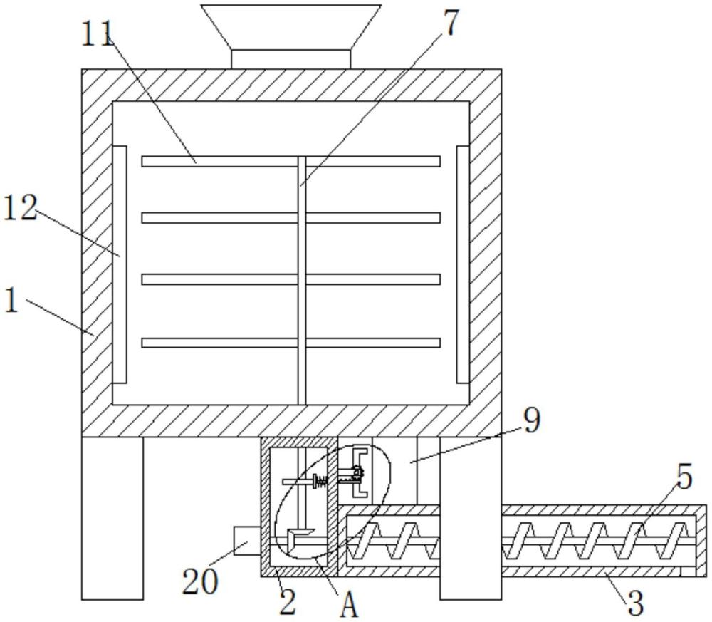 一种塑料加工用送料装置的制作方法