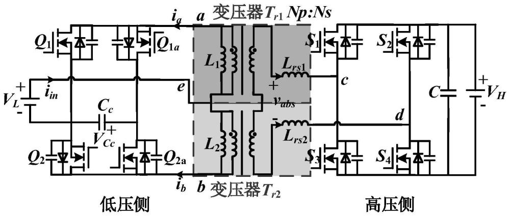 一种漏感可控磁集成双有源桥dc-dc变换器及控制方法与流程