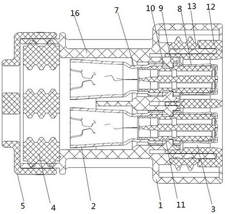 一种外导体组件及插头连接器的制作方法