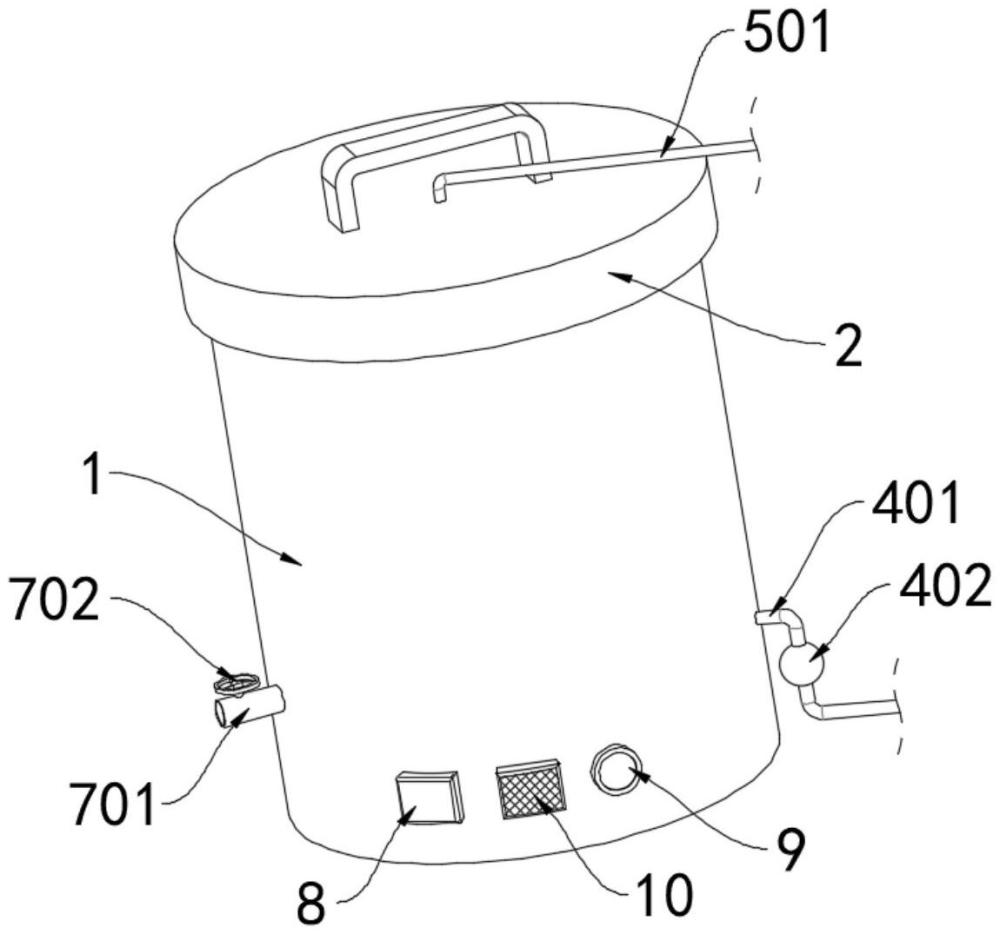 呼吸机管路消毒清洗浸泡桶的制作方法