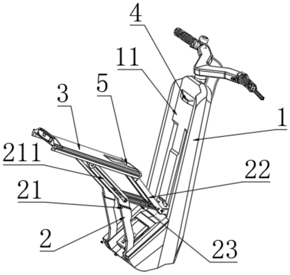 一种电动滑板车折叠座椅的制作方法