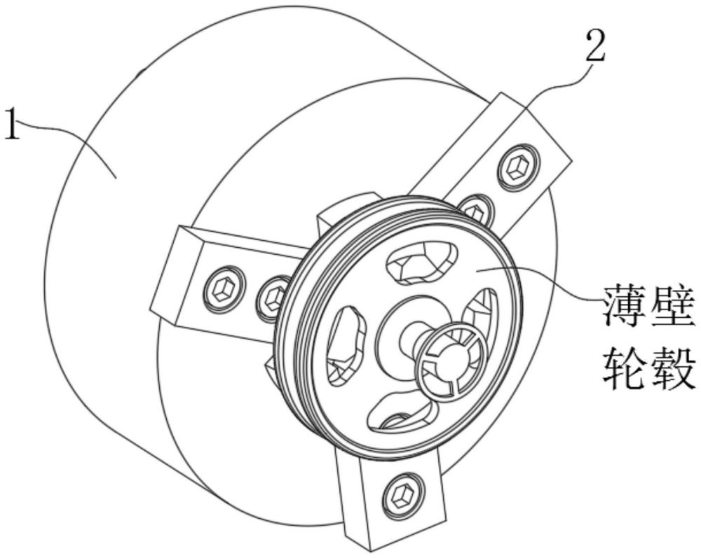 一种用于薄壁轮毂的弹性支撑定位工装的制作方法