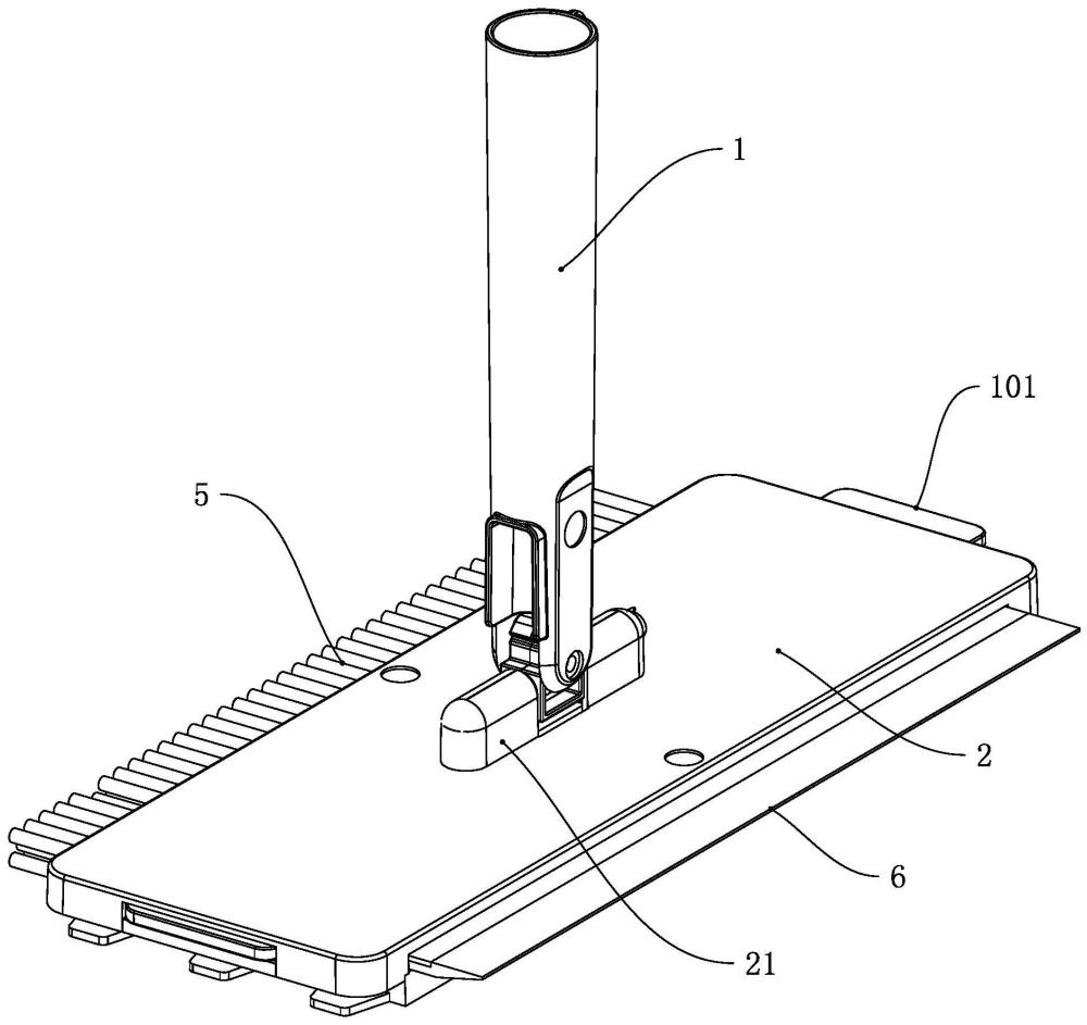 一种可切换姿态的平板拖把的制作方法