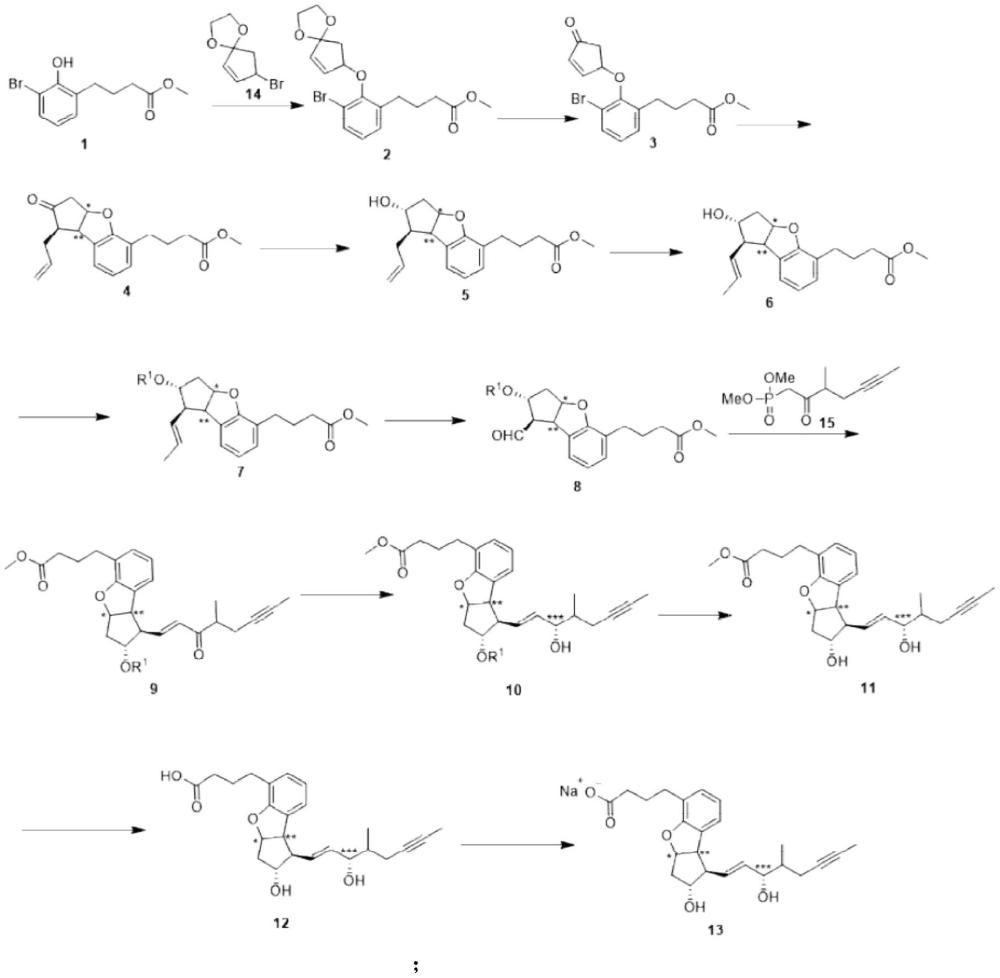 贝前列素钠中间体及其制备方法与流程
