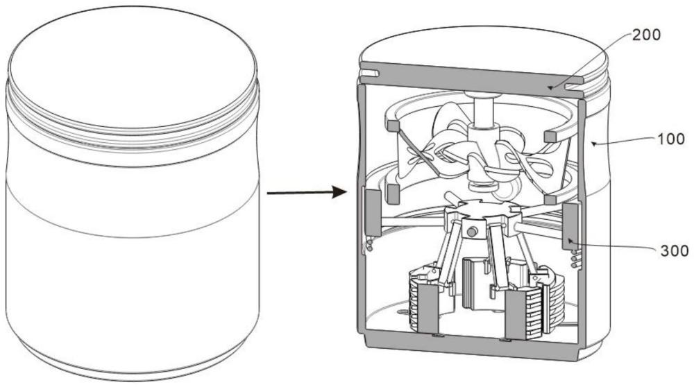 一种可调孔结构PAN基电磁屏蔽炭膜的制备方法及搅拌装置