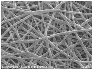 一种具有梯度分层结构的水凝胶超细纤维材料的制备方法
