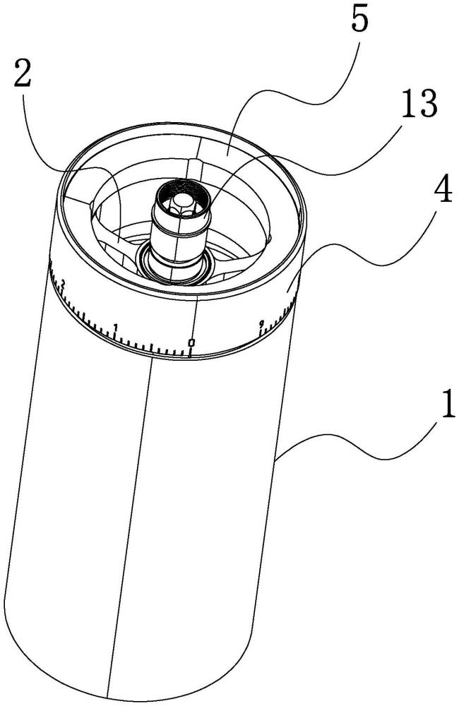 一种外调式手摇咖啡研磨器调节结构的制作方法