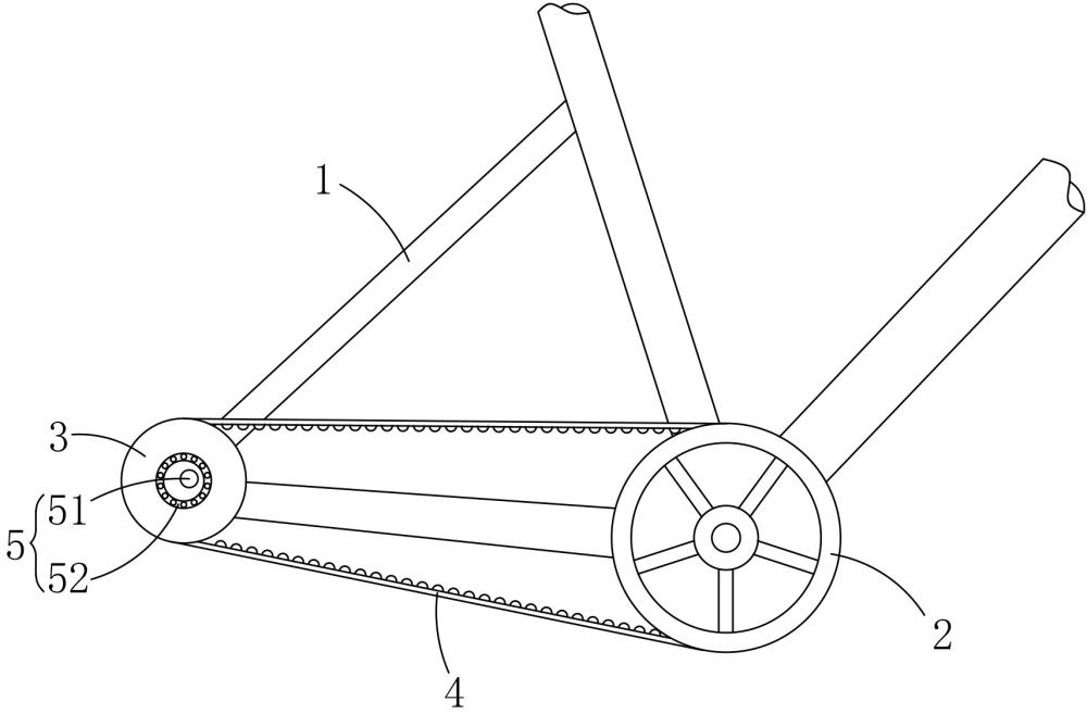 一种自行车皮带传动结构的制作方法