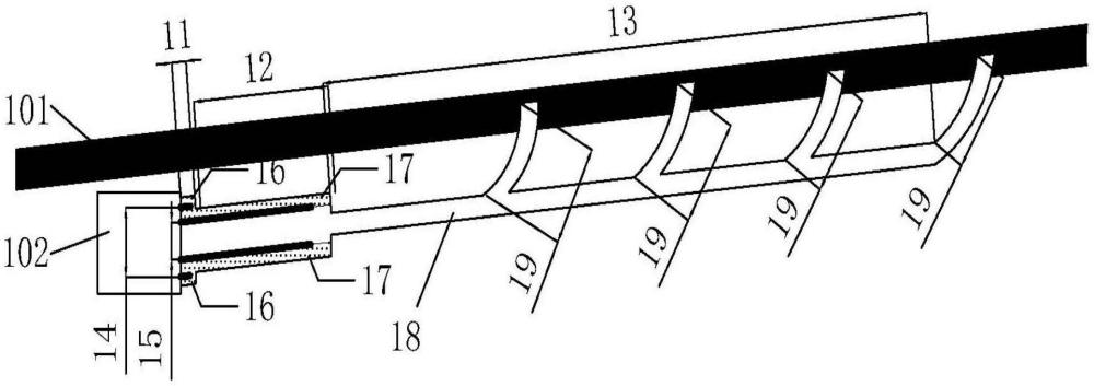 用于煤矿井下区域瓦斯治理的多分支孔身结构的制作方法