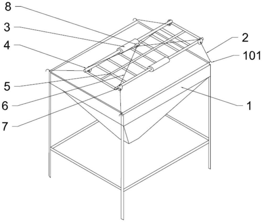 一种大型粮食漏斗移动吊具的制作方法