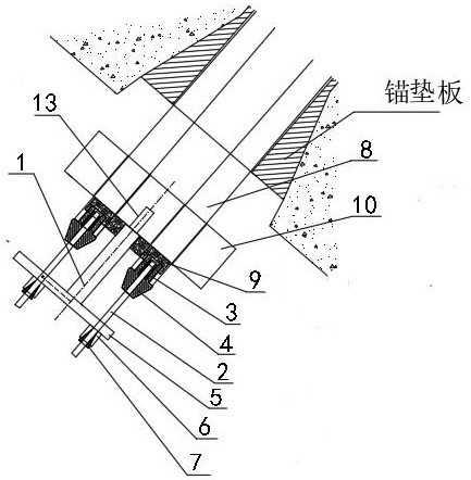 一种多股索后支撑板顶升安装装置