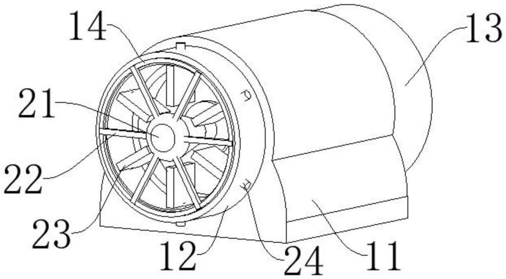 一种轴向进气单叶轮的离心鼓风机的制作方法