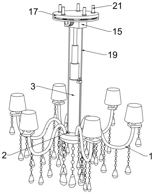 一种水晶灯吊装结构的制作方法