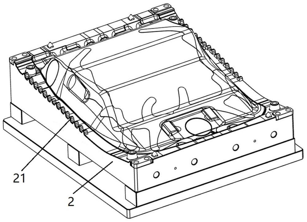 具有密封毡布的坐垫成型冲压模具的制作方法