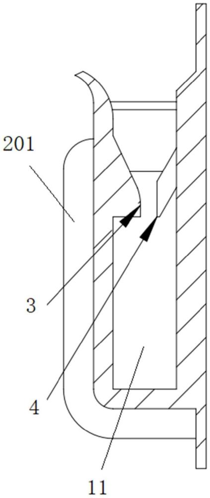 卡扣本体及包装盒的制作方法