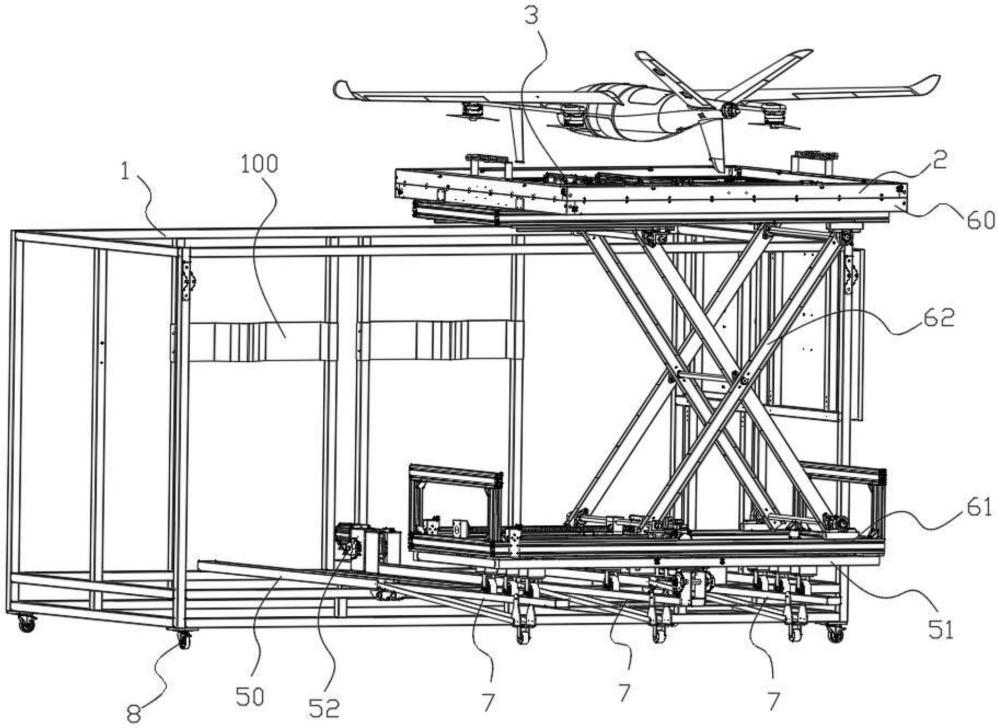 一种兼容大尺寸无人机停放且停放稳定的无人机停机架的制作方法