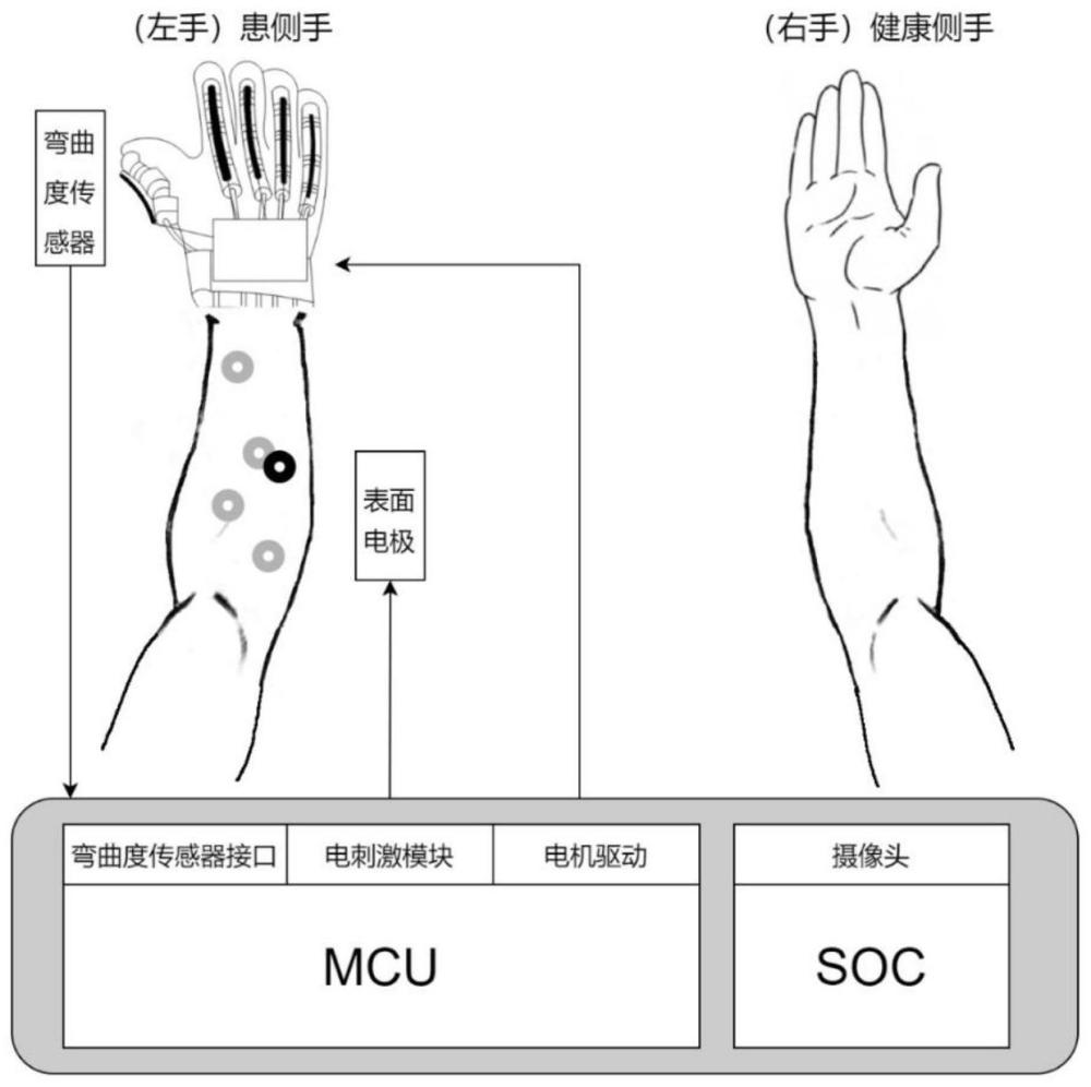 一种面向运动与感知协同康复的手部康复系统和方法