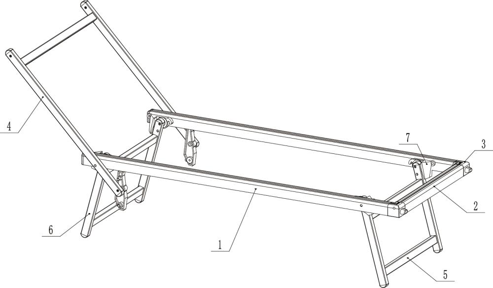 一种桌椅框架的连接结构及折叠椅的制作方法