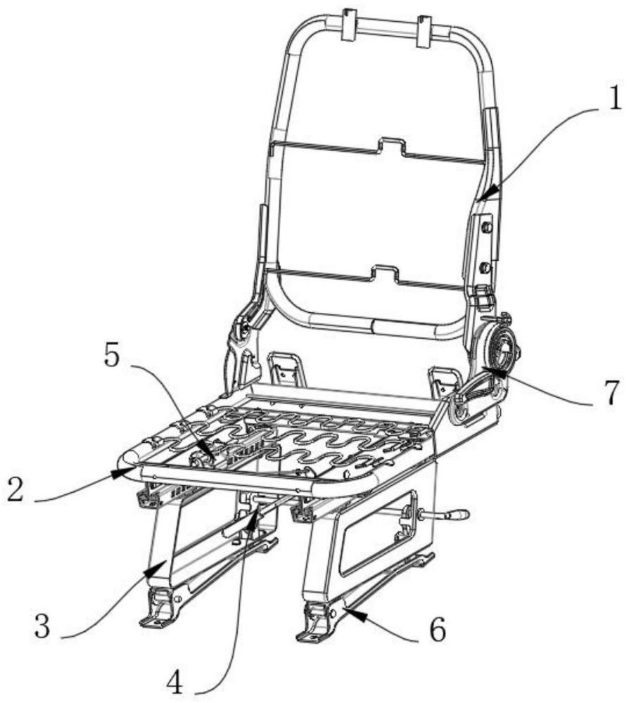 一种翻折式中排单人座椅的制作方法