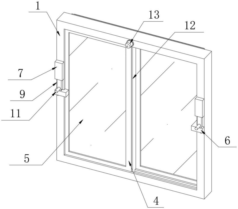 一种具有防盗功能的铝合金窗的制作方法