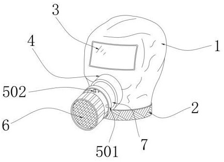 一种可更换滤毒罐的防护头罩的制作方法