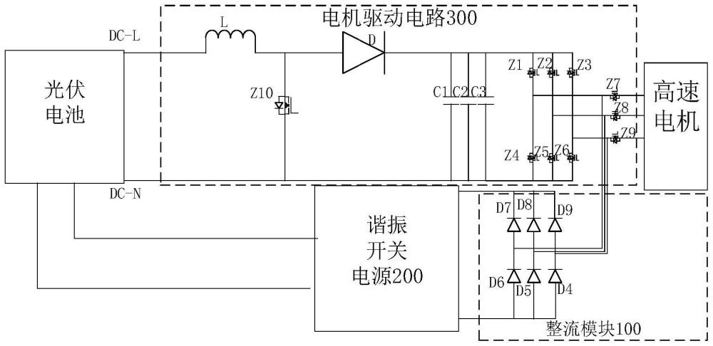 永磁同步电机制动能量回收电路及其控制方法及用电设备与流程