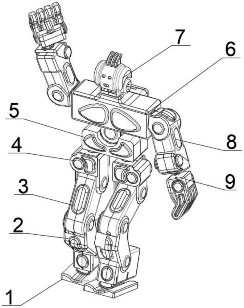18自由度人形机器人的制作方法