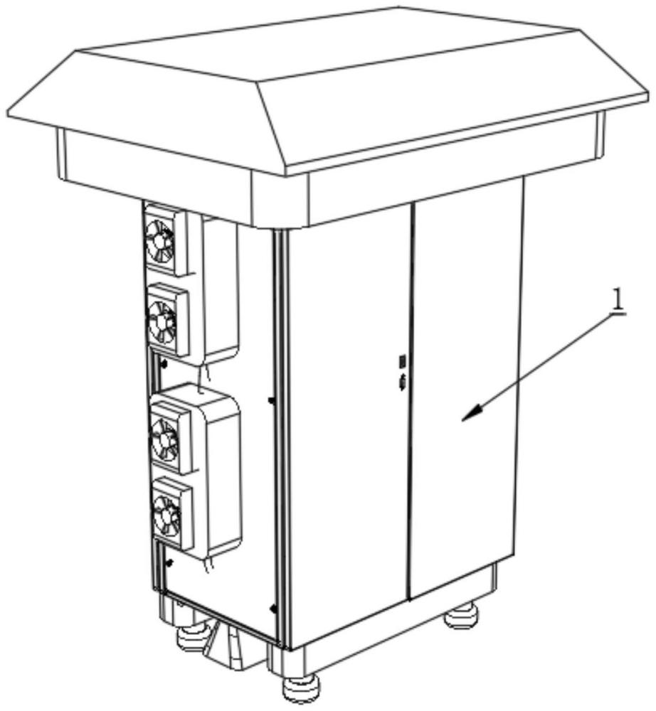 一种室内外通用的防雨散热一体的电气自动化控制柜