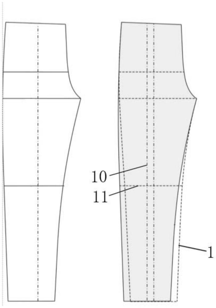 一种欧型裤前片制版方法